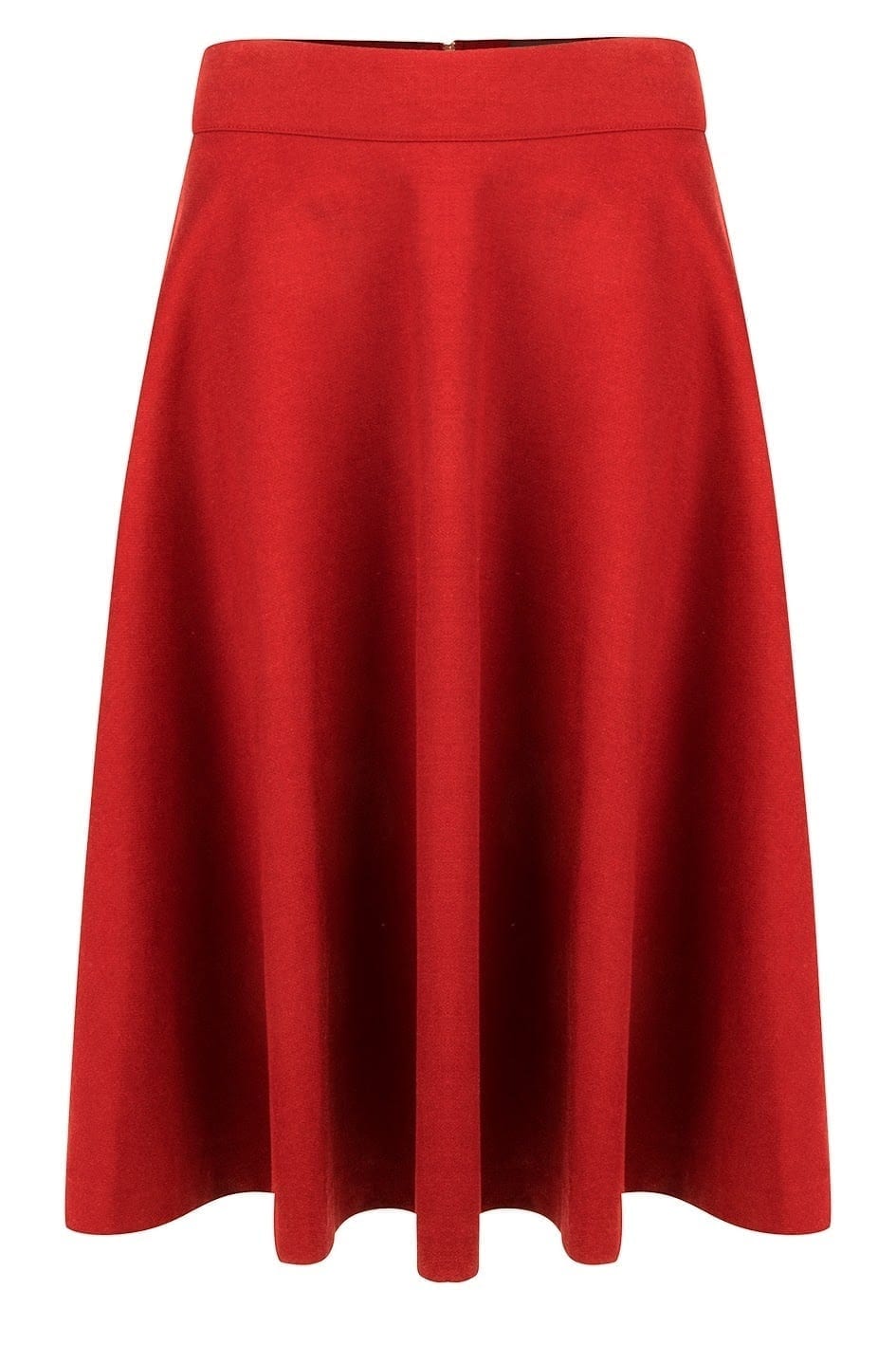 Long Circle Skirt XL Red - Vintagekledingwinkel.nl